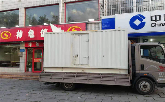 赤壁出租发电机施工案例